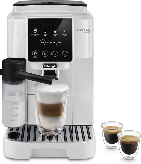 De'Longhi De’Longhi Magnifica Start ECAM220.61.W - Volautomatische espressomachine - Wit(Wit, Automatisch melksysteem)