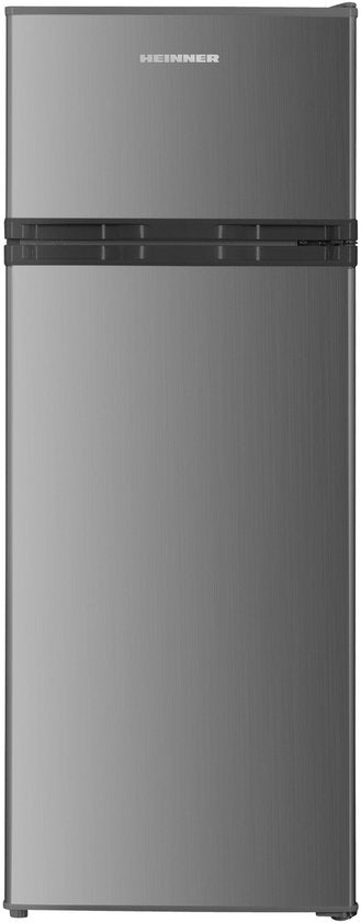Heinner HF-H2206XE++ Koel-vriescombinatie – 206 L – LED-verlichting – Omkeerbare Deur – Instelbare Mechanische Thermostaat – RVS – 5 Jaar Garantie(RVS)