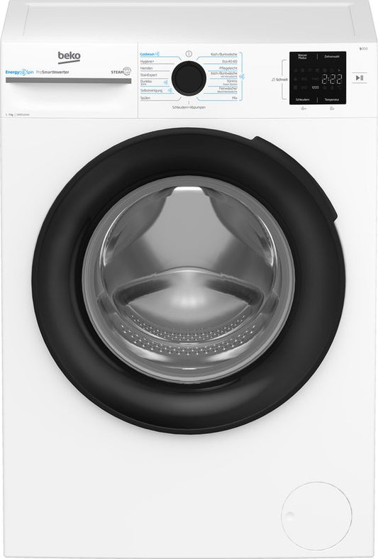 Beko b300 BM3WFU3741X wasmachine Voorlader 7 kg 1400 RPM Wit