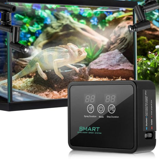 Zolara Automatische Reptiel Mist Systeem - Terrarium sproeisysteem met timer - 360° Sproeiers - Luchtbevochtiger voor reptielen, planten en terrarium