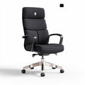 Bureaustoel met verstelbare hoogte en zwarte stof 110 x 60 x 65cm