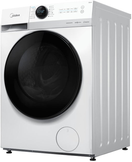 Midea MF200W80WB/W-HR - Wasmachine - Wit - Voorlader - 1400 rpm - 76 dB - 8 kg nominale capaciteit - A label - 48 l Waterverbruik (per cyclus, programma eco 40-60)