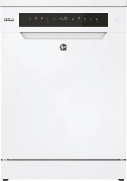 Hoover HF 6C4F0W - Vrijstaande Vaatwasser - 16 Couverts - Energieklass C - Speed-Drive Inverter - Auto open - 44 dB - Wifi - 10 Jaar Garantie op onderdelen